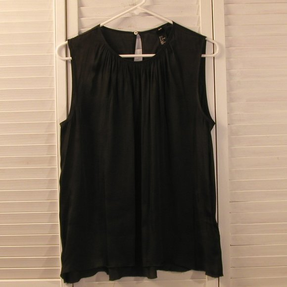 H&M Tops H M 6 Black Silky Tank Top Poshmark